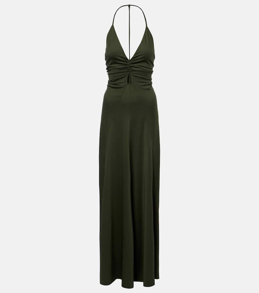 Ruched maxi dress