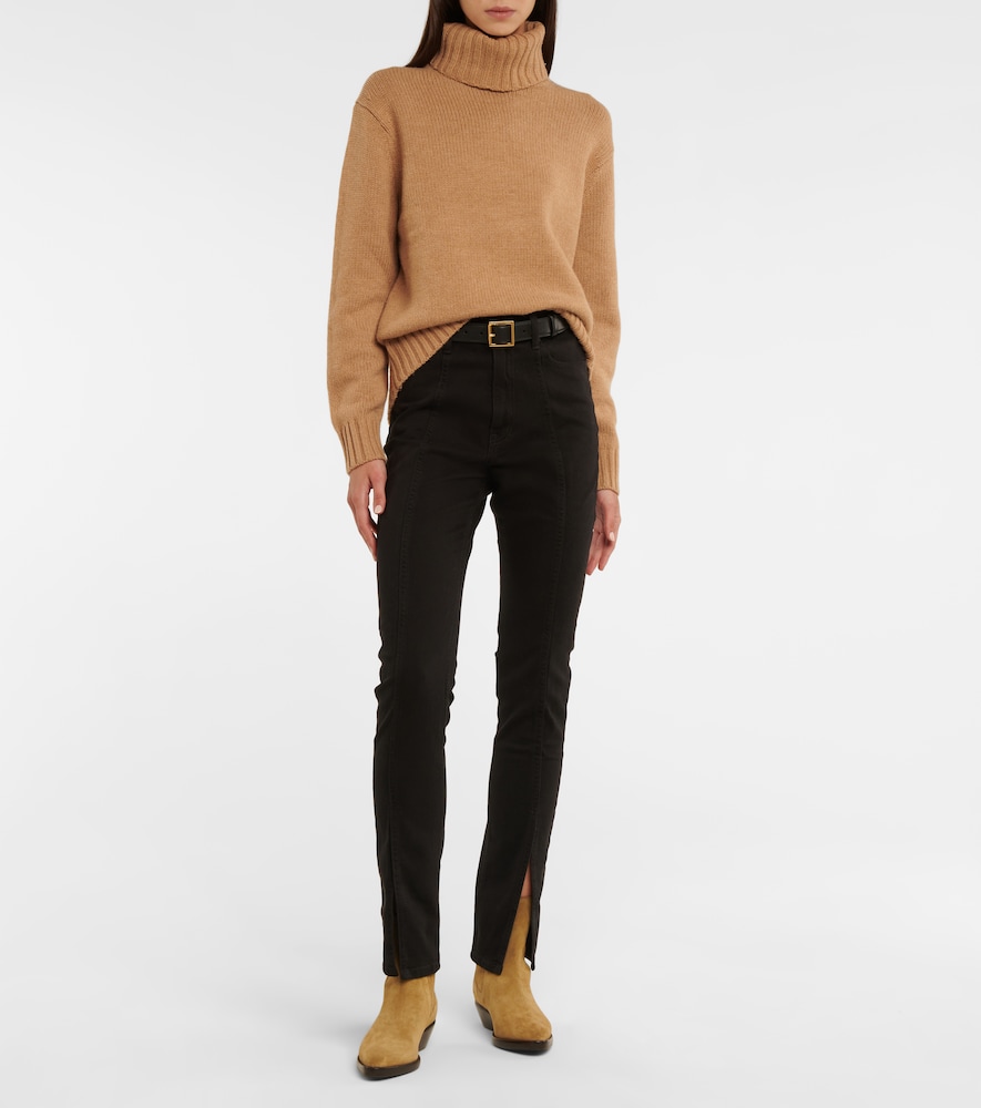High-rise slim jeans