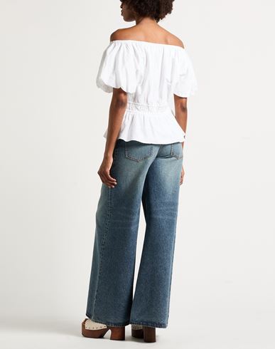 Woman Top White Size 14 Cotton