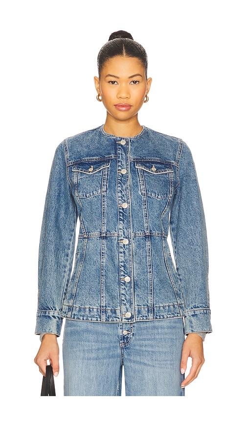 Free People x We The Free Lula Denim Jacket In River Blues in River Blues. M also in XS, L