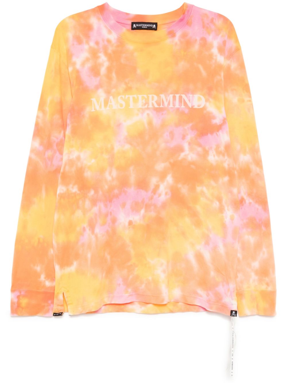 Logo print long-sleeves T-shirt - Orange
