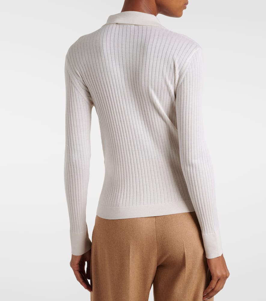 Mxpgitano cashmere and silk polo sweater