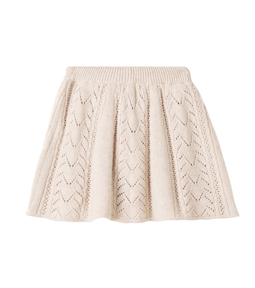 Lila open-knit skirt