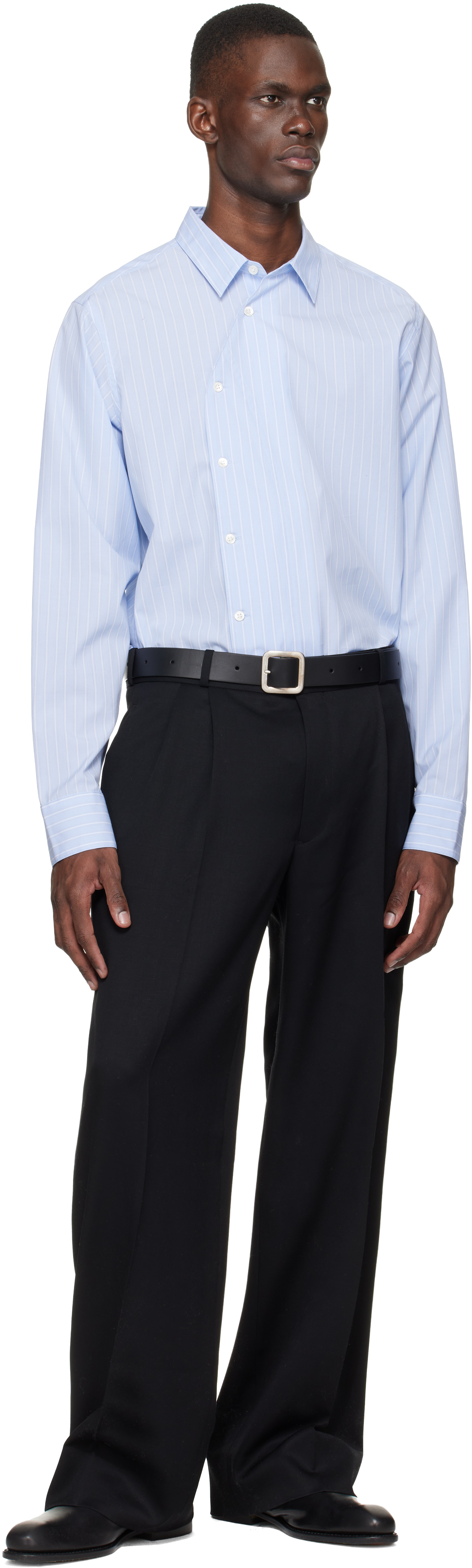 Blue Asymmetrical Shirt