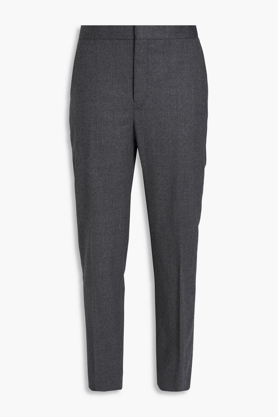 Wool-blend slim-leg pants - Gray - XXS