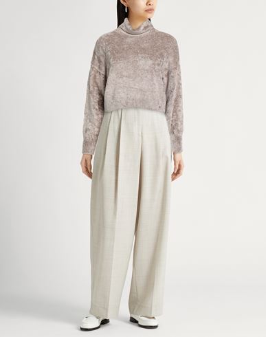 Resort Woman Turtleneck Light brown Size 2 Viscose, Polyamide