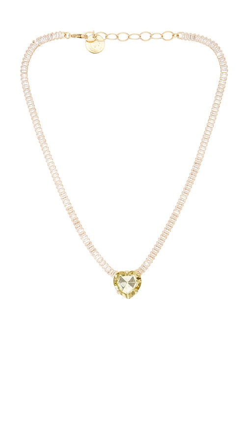 Anton Heunis Vintage Style Heart Necklace in Metallic Gold
