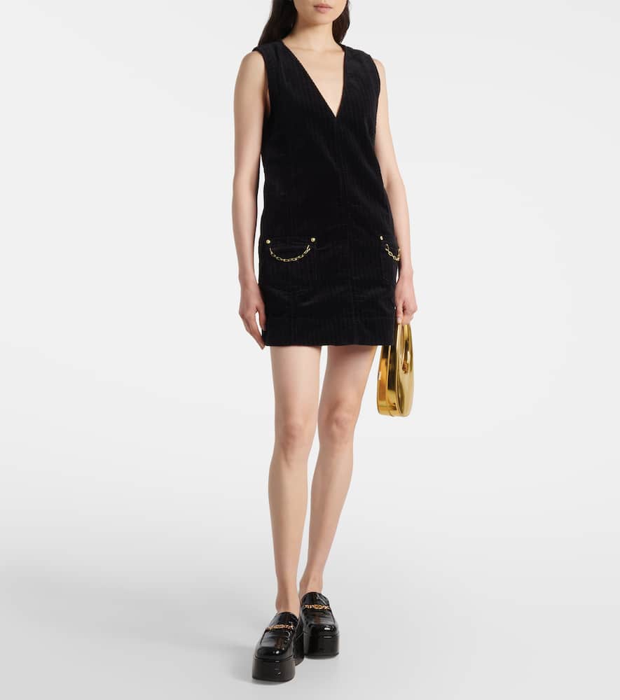 Cotton corduroy minidress