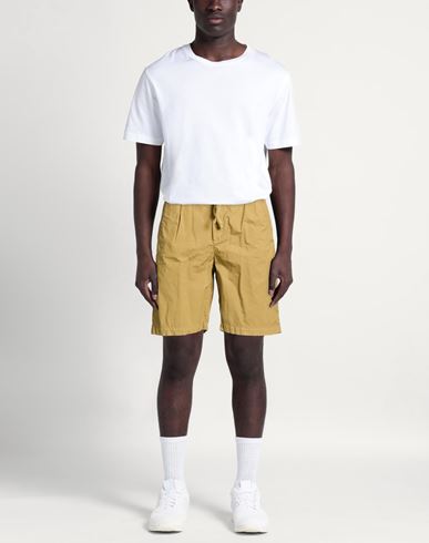 Man Shorts & Bermuda Shorts Khaki Size 28 Cotton, Elastane