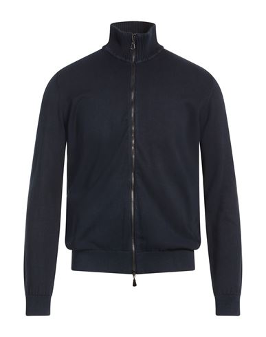Man Cardigan Navy Size 38 Cotton