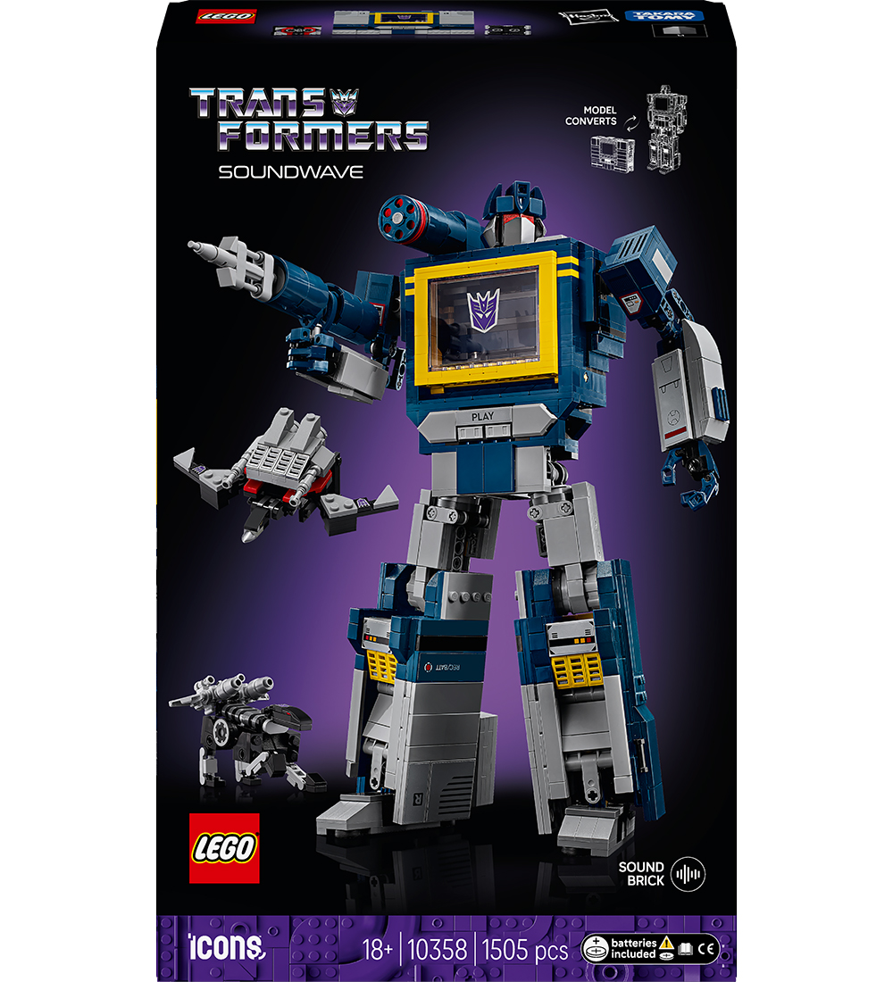 LEGO® Icons - Transformers: Soundwave 10358 - 1505 Parts - LEGO® - OneSize - Block