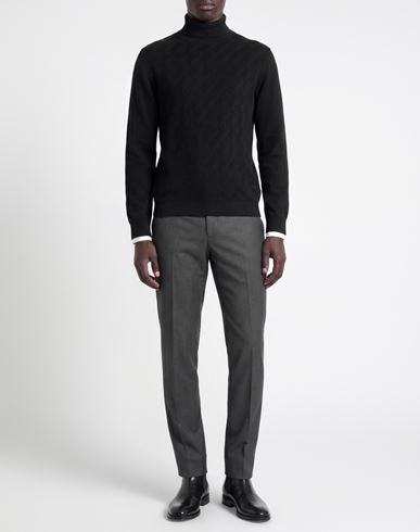 Man Turtleneck Black Size M Merino Wool, Nylon, Viscose, Cashmere