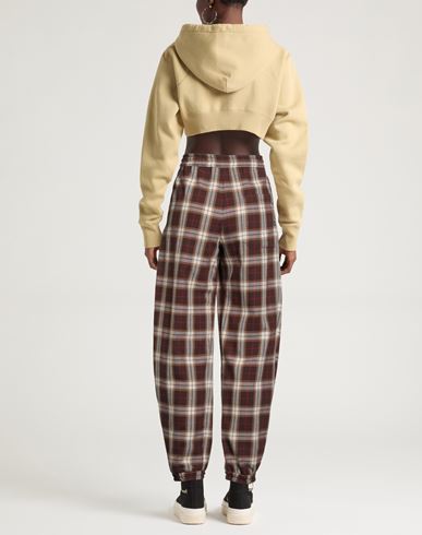 Woman Pants Brown Size M Cotton, Polyester, Polyurethane, Viscose
