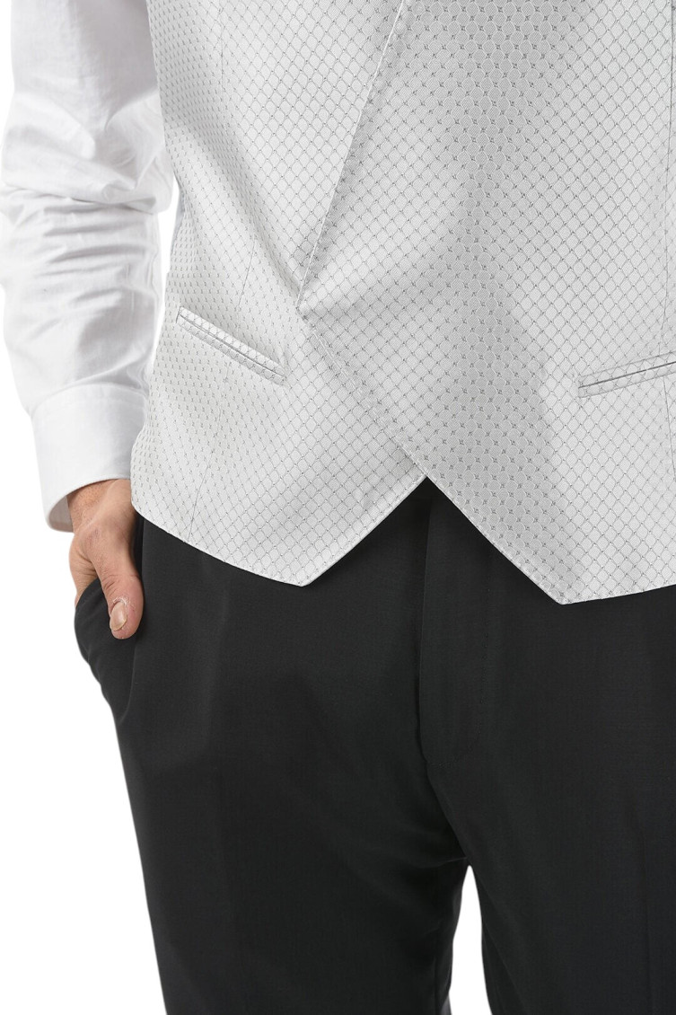 Grey V Neck Waistcoat