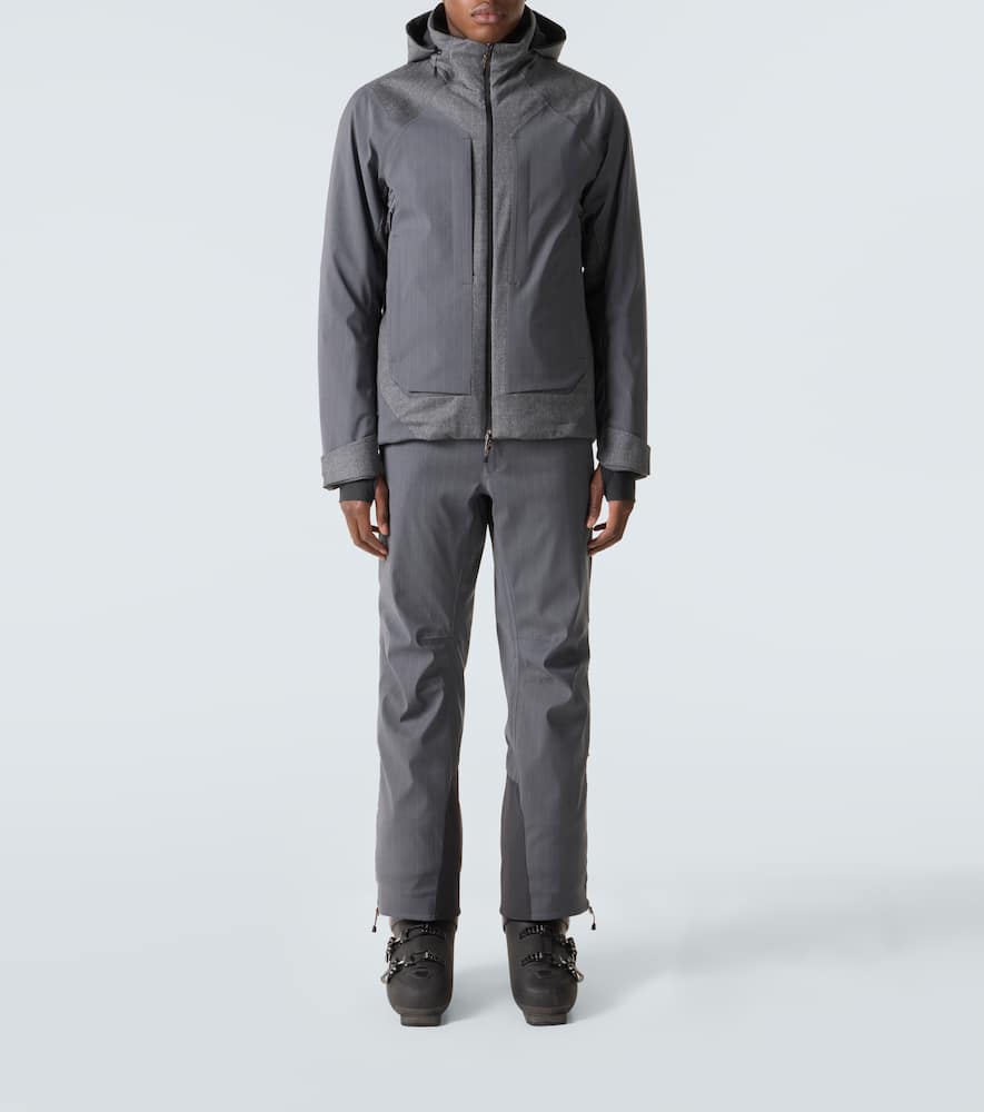 Indren pinstripe wool-blend ski pants
