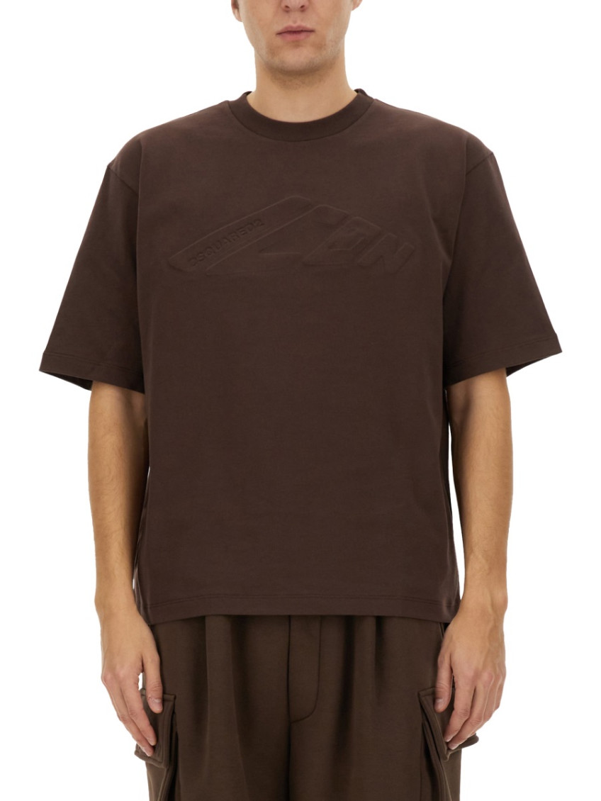 Logo Embossed Crewneck T-shirt