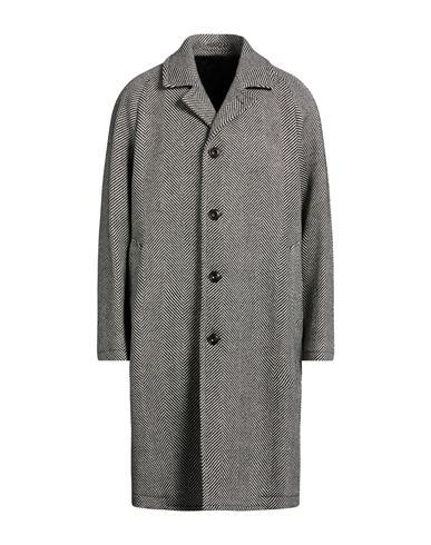 L. b.m. 1911 Man Coat Black Size 38 Virgin Wool