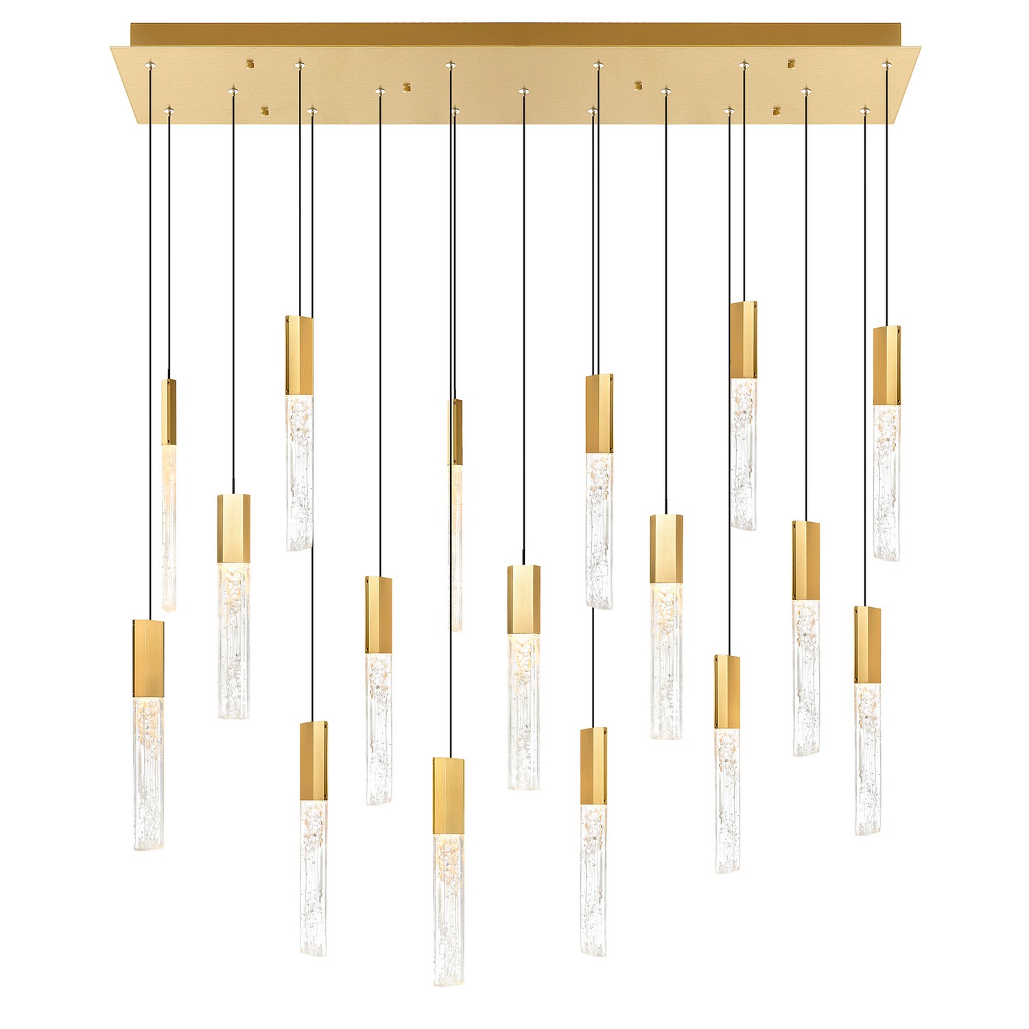 Brass LED Chandelier from the Greta Collection