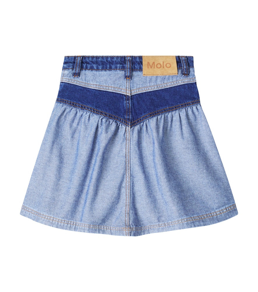 Becca paneled denim skirt