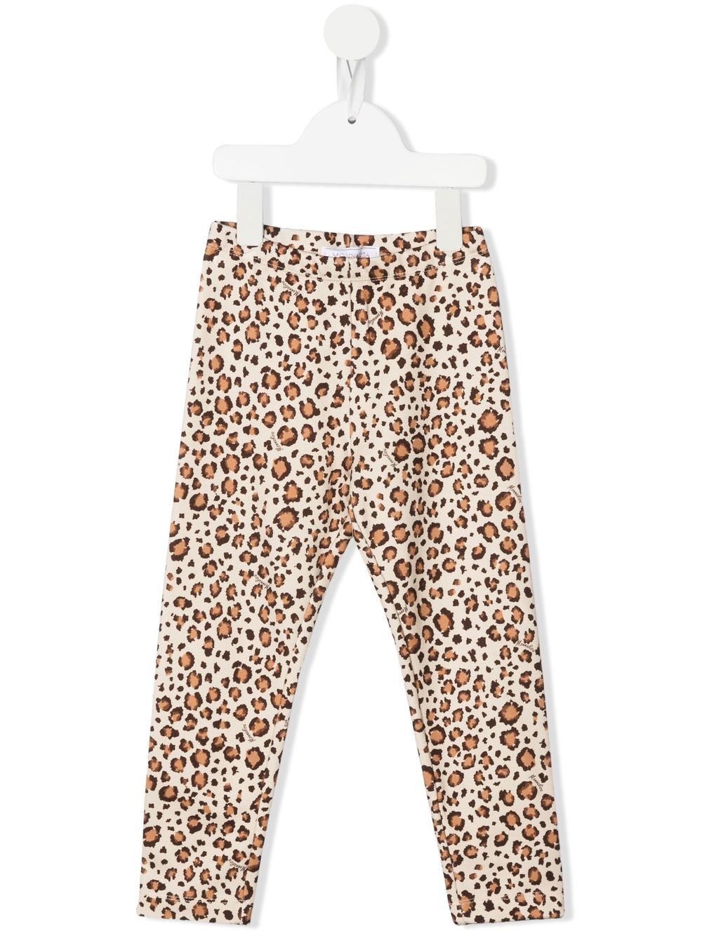 Animal print casual trousers - Brown