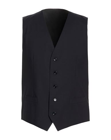 Man Tailored Vest Navy Size 38 Virgin Wool, Silk
