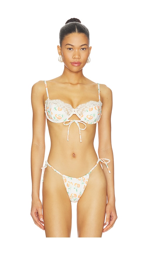 Montce X Elsa Hosk Lena Bikini Top in Cream. - S also in XS, M