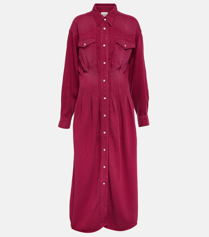 Western tencel midi dress