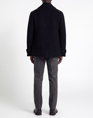 Officine Générale Man Coat Midnight blue Size 38 Virgin Wool, Polyamide