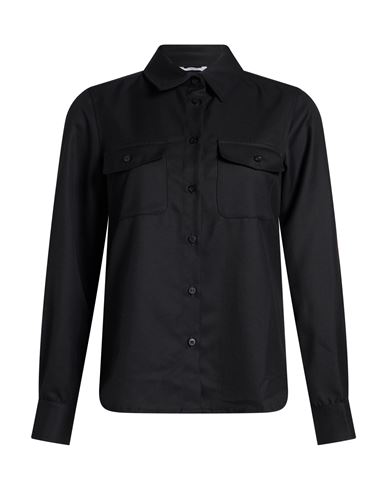 Woman Shirt Black Size 10 Polyester, Viscose