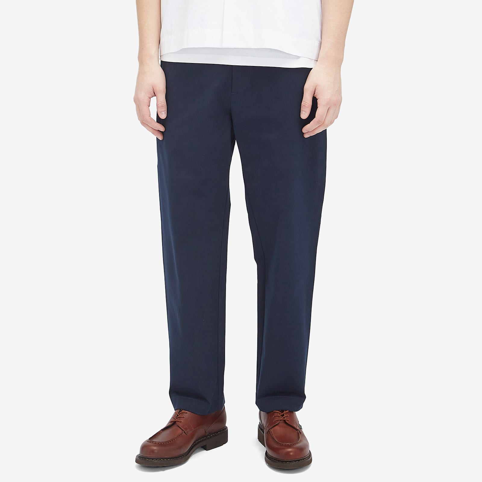 Men's Bill Slim Leg Trousers in Dark Navy