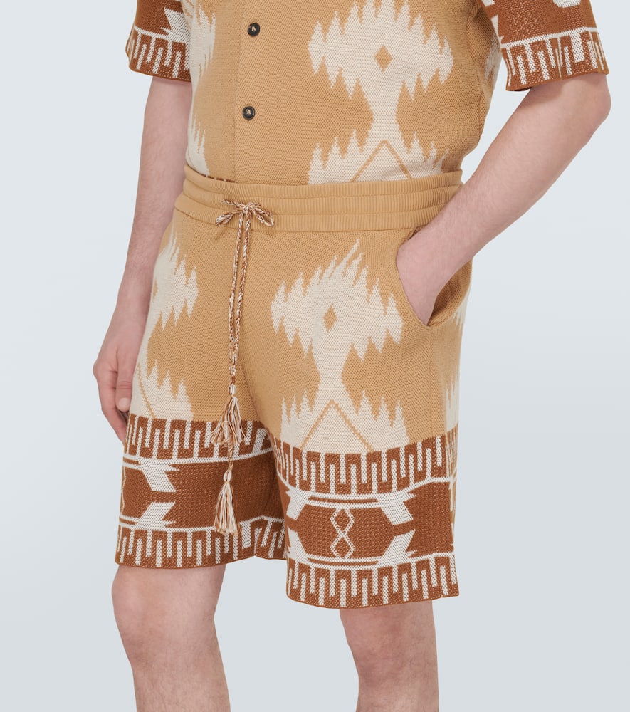 Icon Piquet cotton jacquard shorts