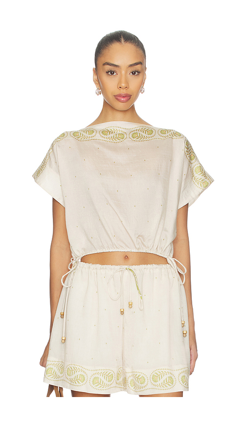 Sabina musayev aura top en color beige M también en L