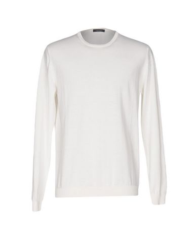 Man Sweater Ivory Size 44 Cotton