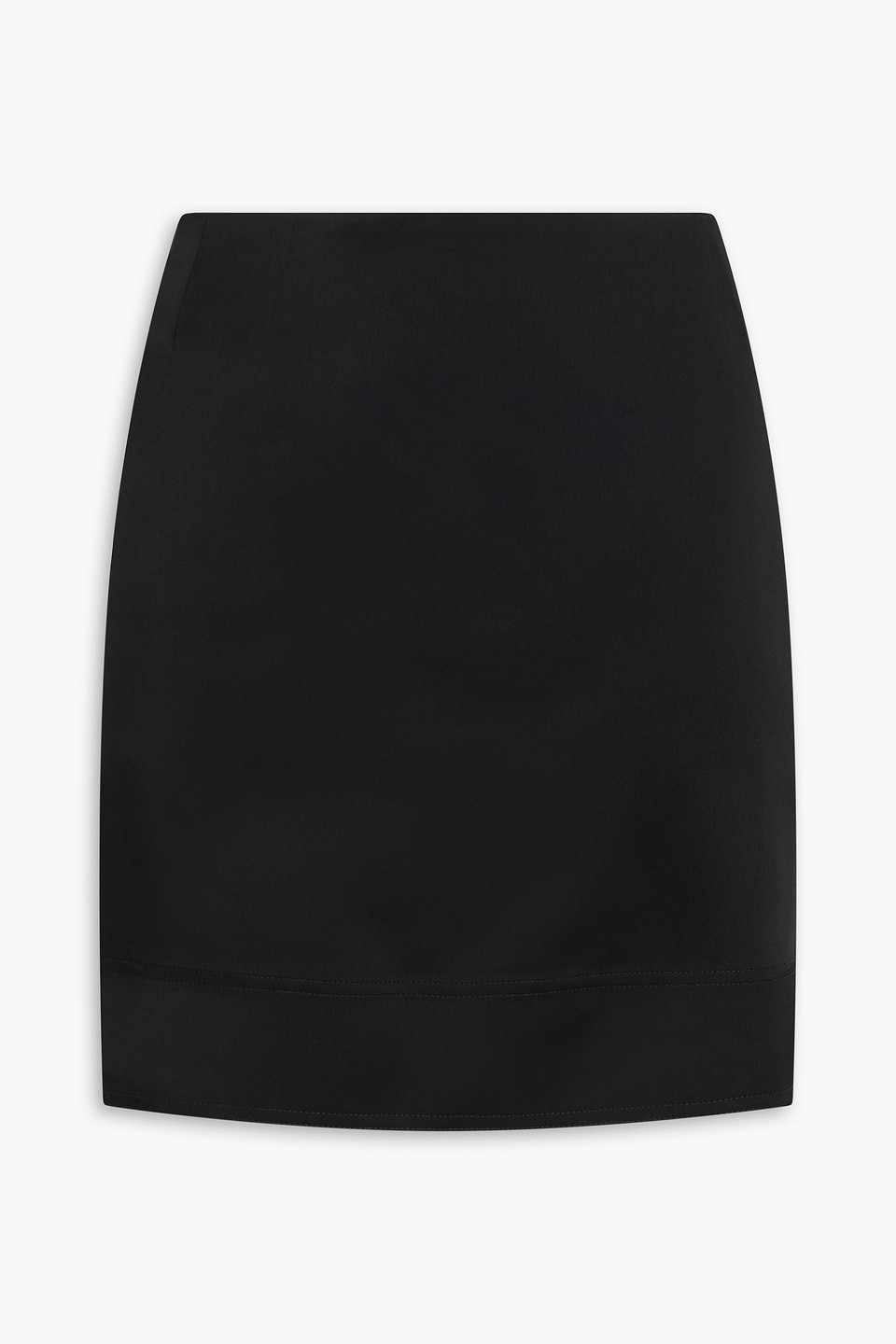 Satin-crepe mini skirt - Black - EU 42