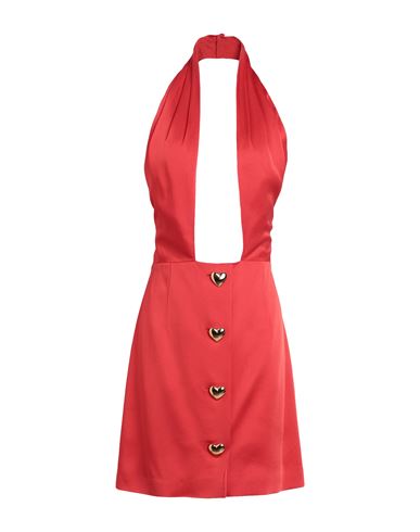 Woman Mini dress Tomato red Size 8 Acetate, Viscose