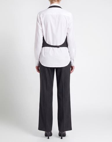Woman Tailored Vest Charcoal Size 2 Virgin Wool, Polyester, Viscose, Elastane