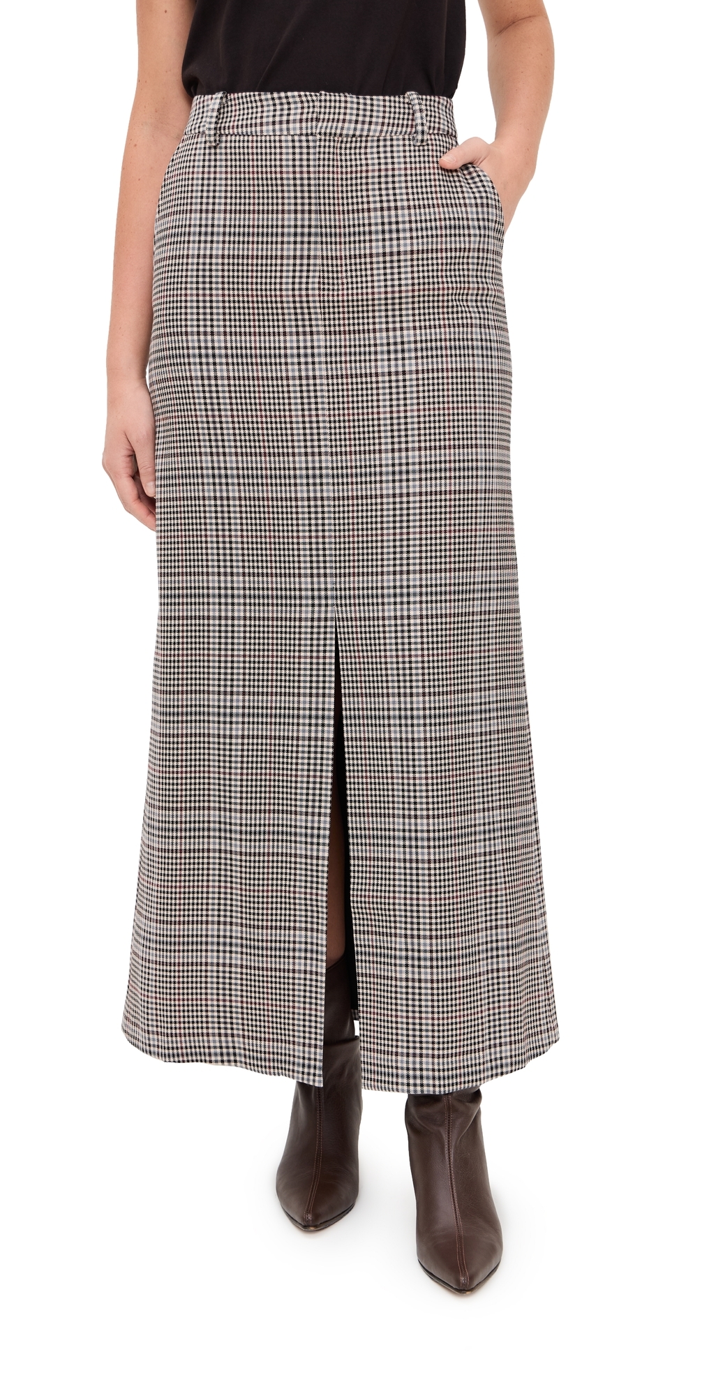 Roxy Skirt Tan Plaid