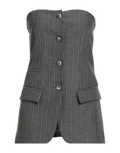 Woman Top Grey Size M Polyester, Viscose, Elastane