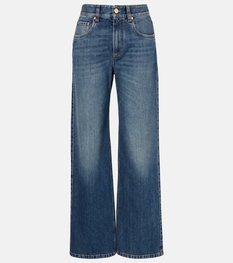 Monili high-rise wide-leg jeans