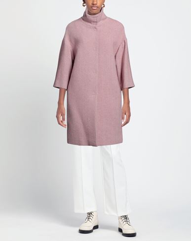 Woman Coat Pink Size 8 Wool, Polyamide, Polyester