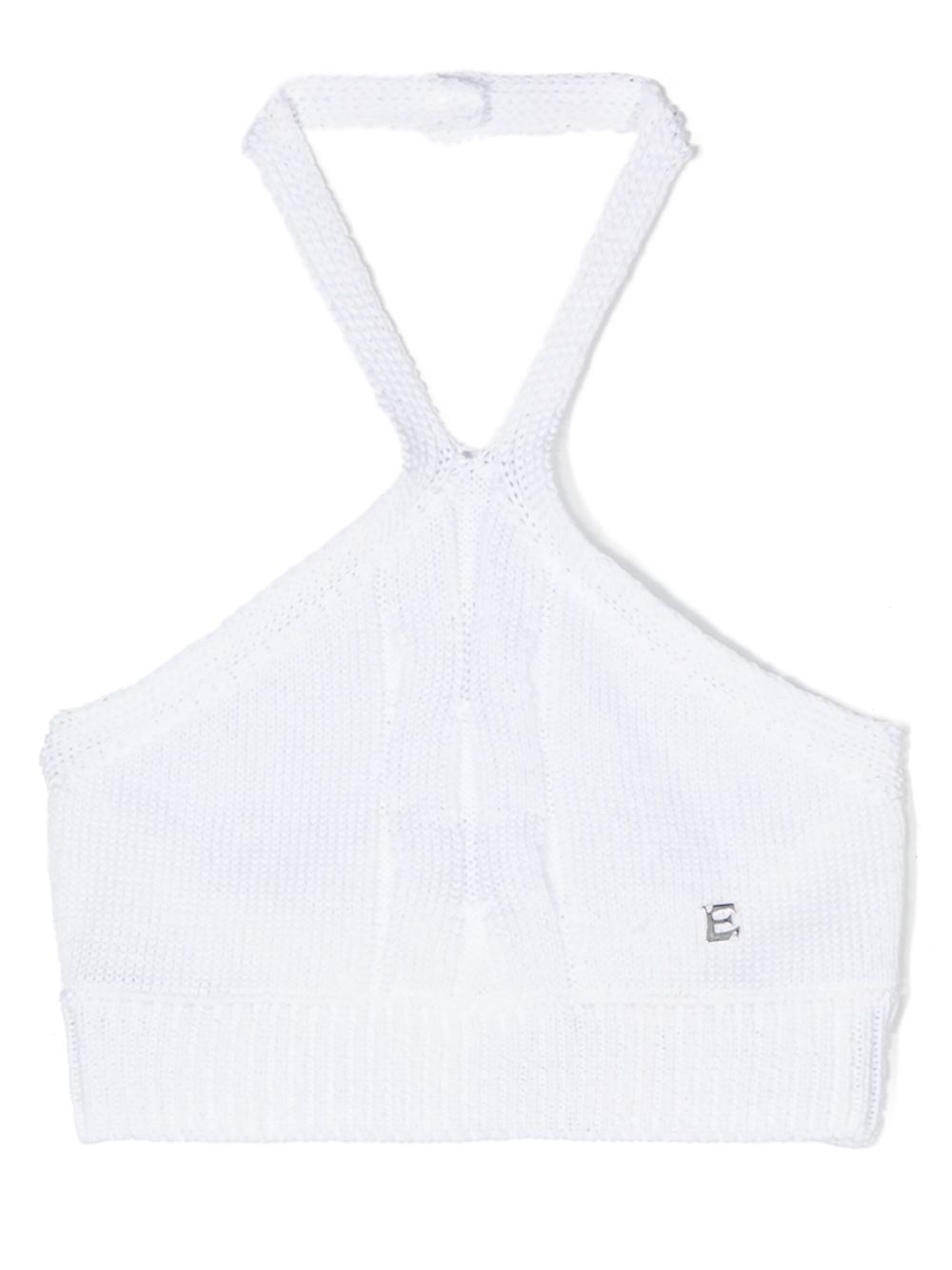 Knitted halterneck top - Yellow
