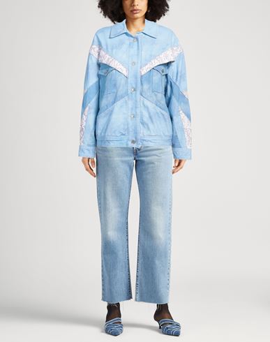 Woman Denim outerwear Sky blue