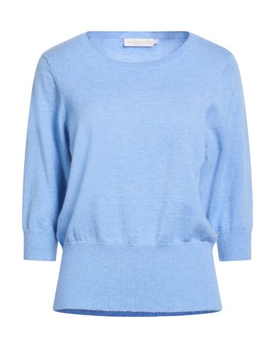 Woman Sweater Light blue Size L Cashmere, Polyethylene