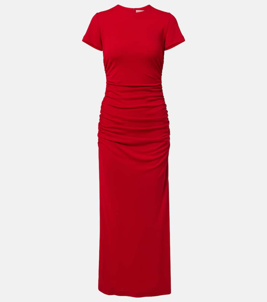Ruched midi dress