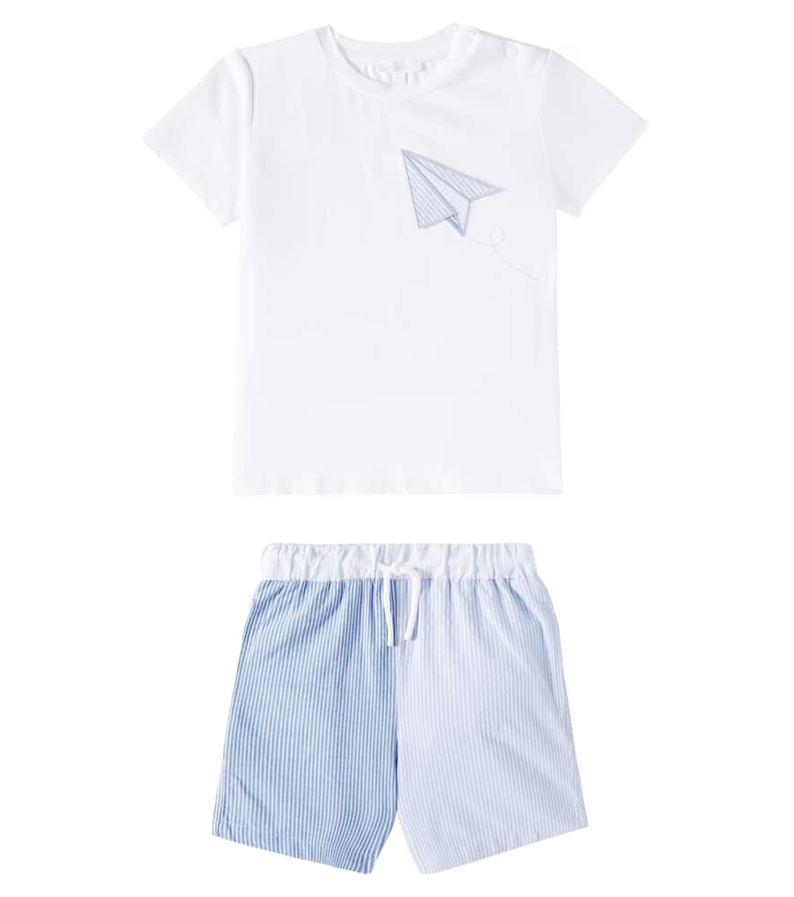 Set aus T-Shirt und Shorts aus Baumwolle