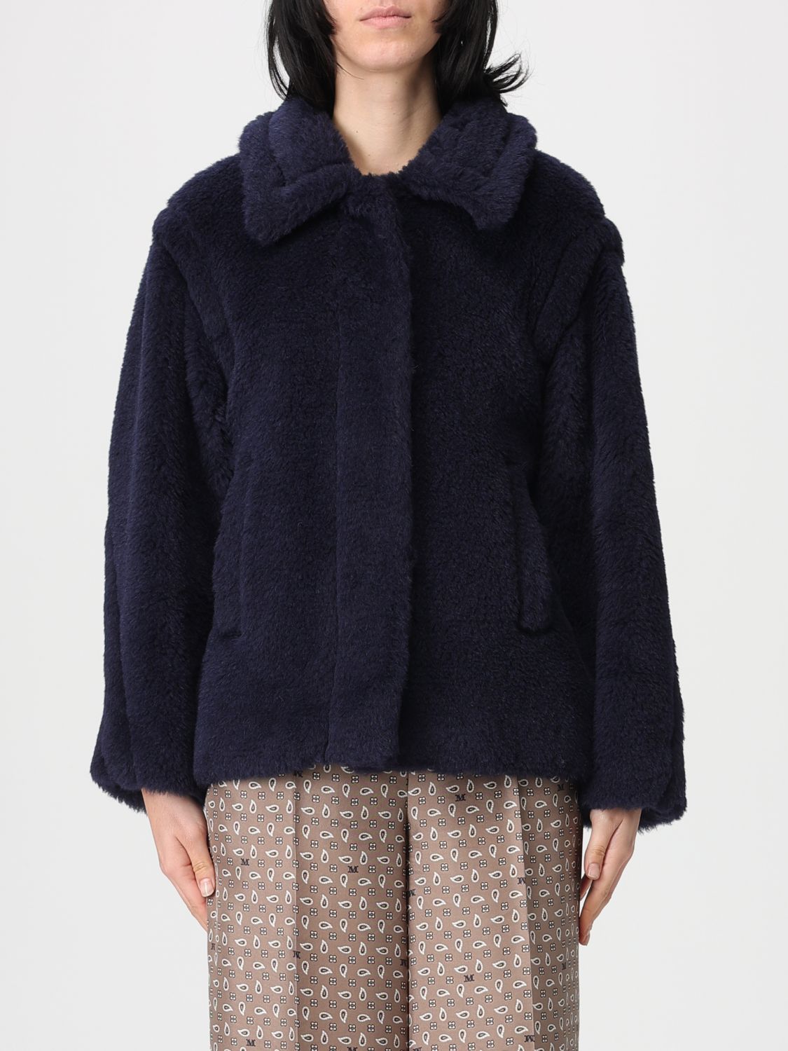 Coat Woman color Marine
