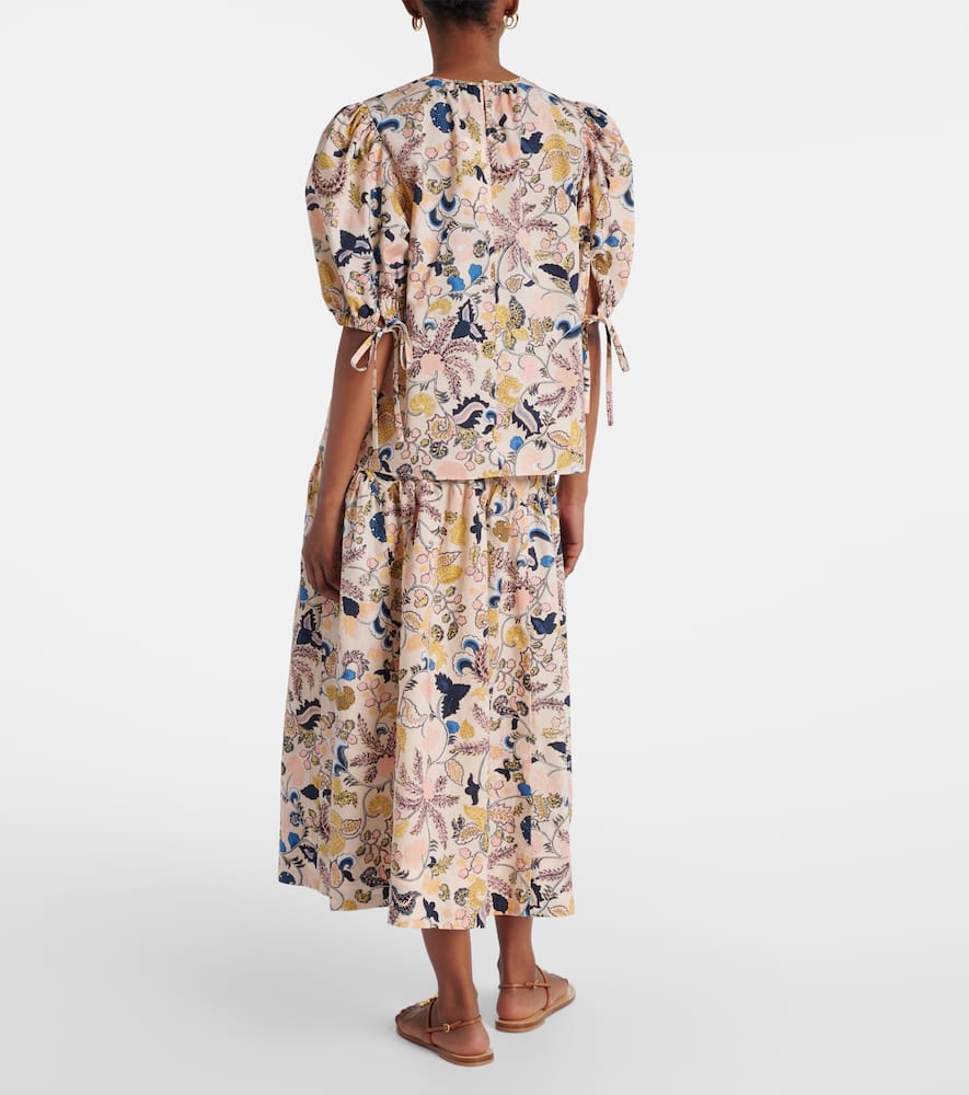 Coralie floral cotton blouse