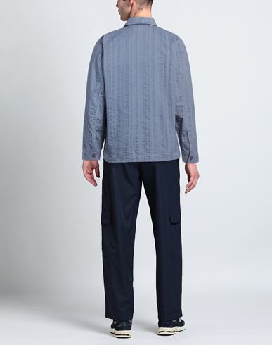 Man Jacket Slate blue Size M Cotton