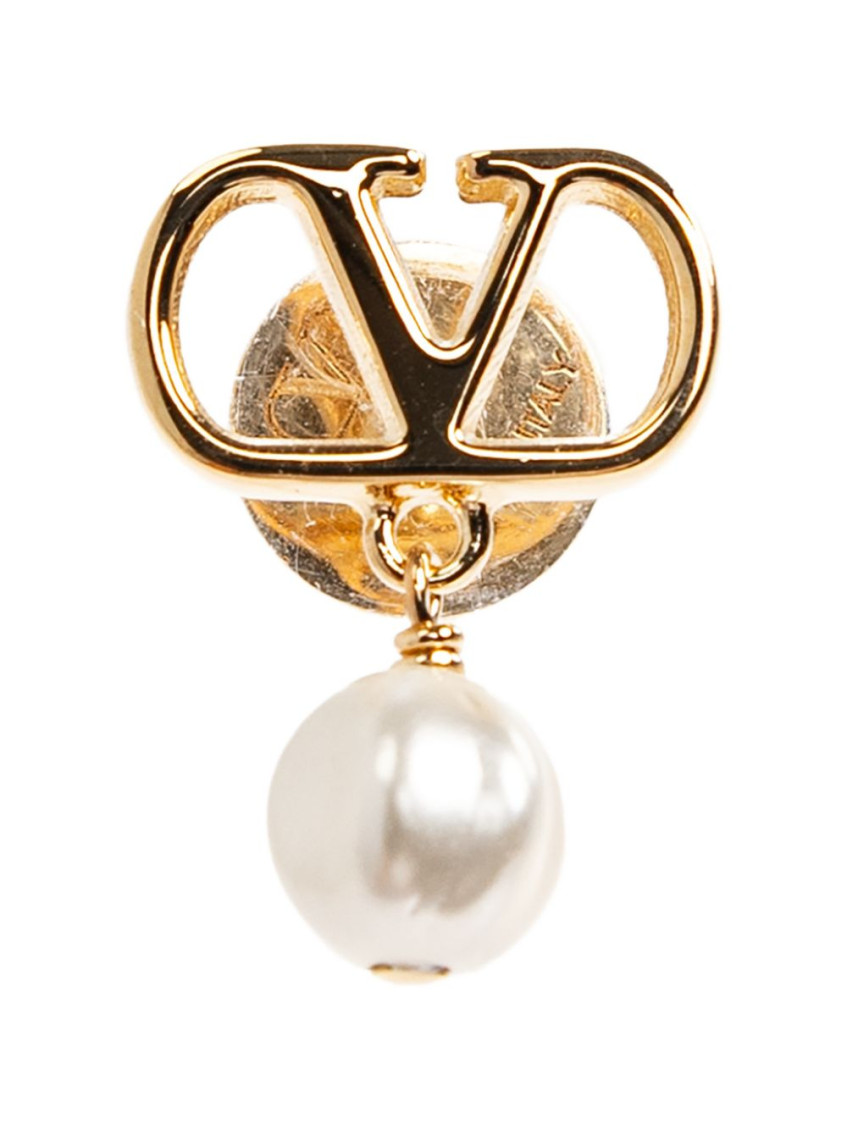 Golden VLogo Signature Earrings