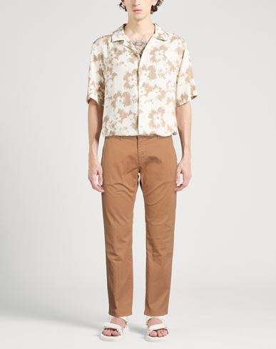 Man Pants Camel Size 30 Cotton, Elastane